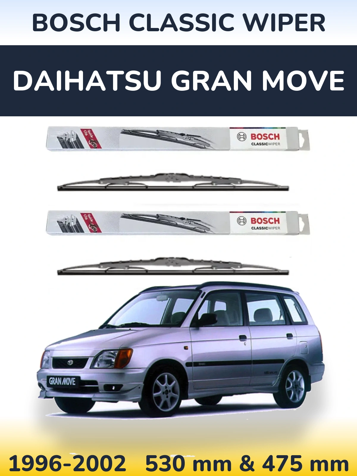 Ștergătoare BOSCH Classic Wiper pentru Daihatsu Gran Move