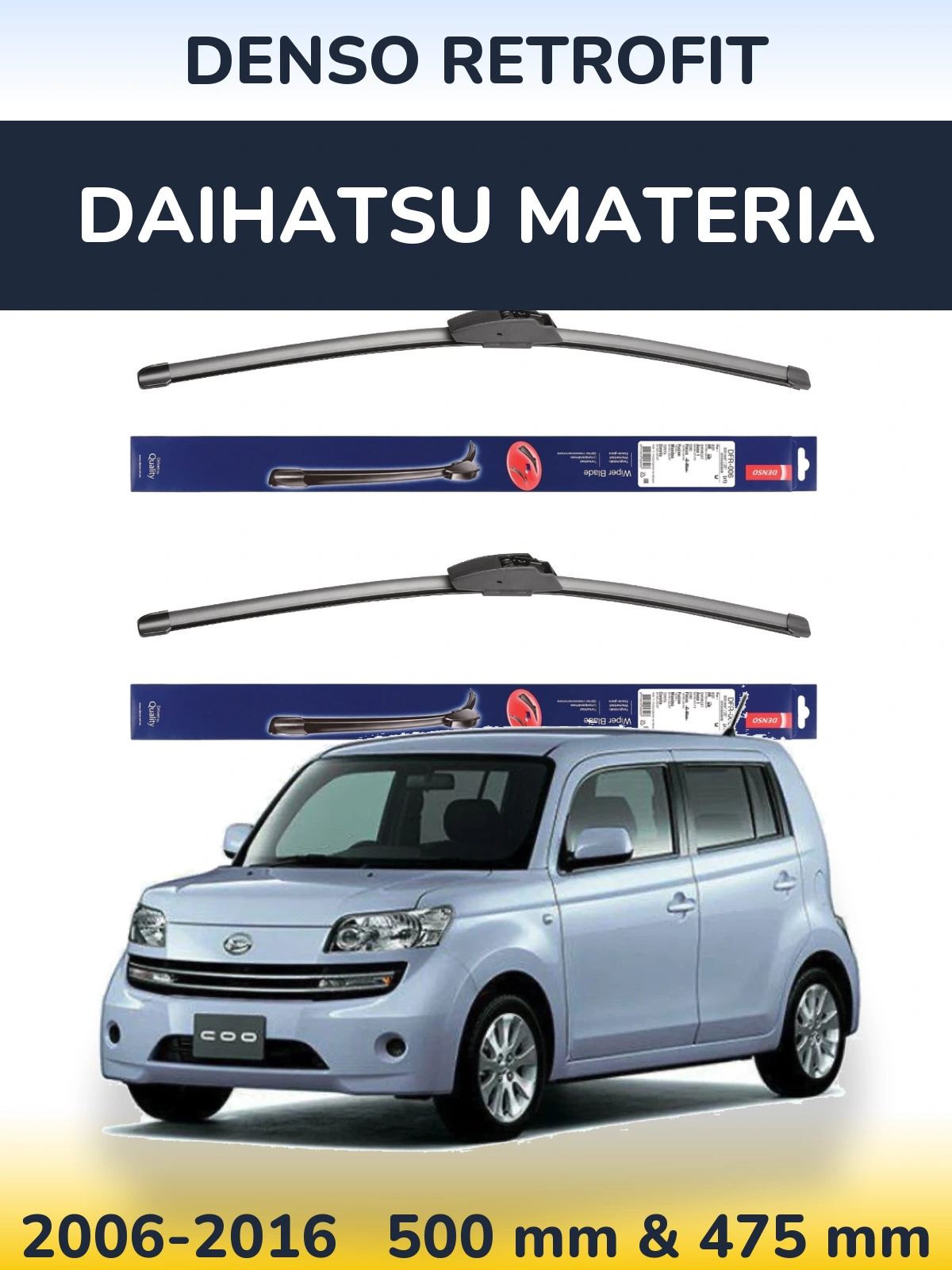 Ștergătoare Denso Retrofit pentru Daihatsu Materia