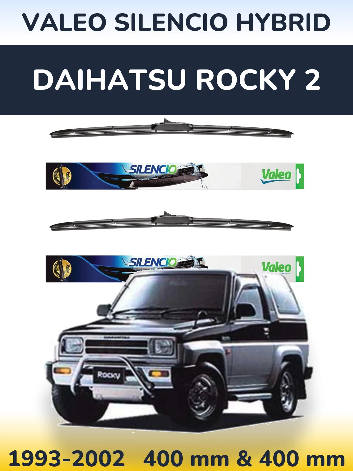 Ștergătoare Valeo Silencio Hybrid pentru Daihatsu Rocky 2