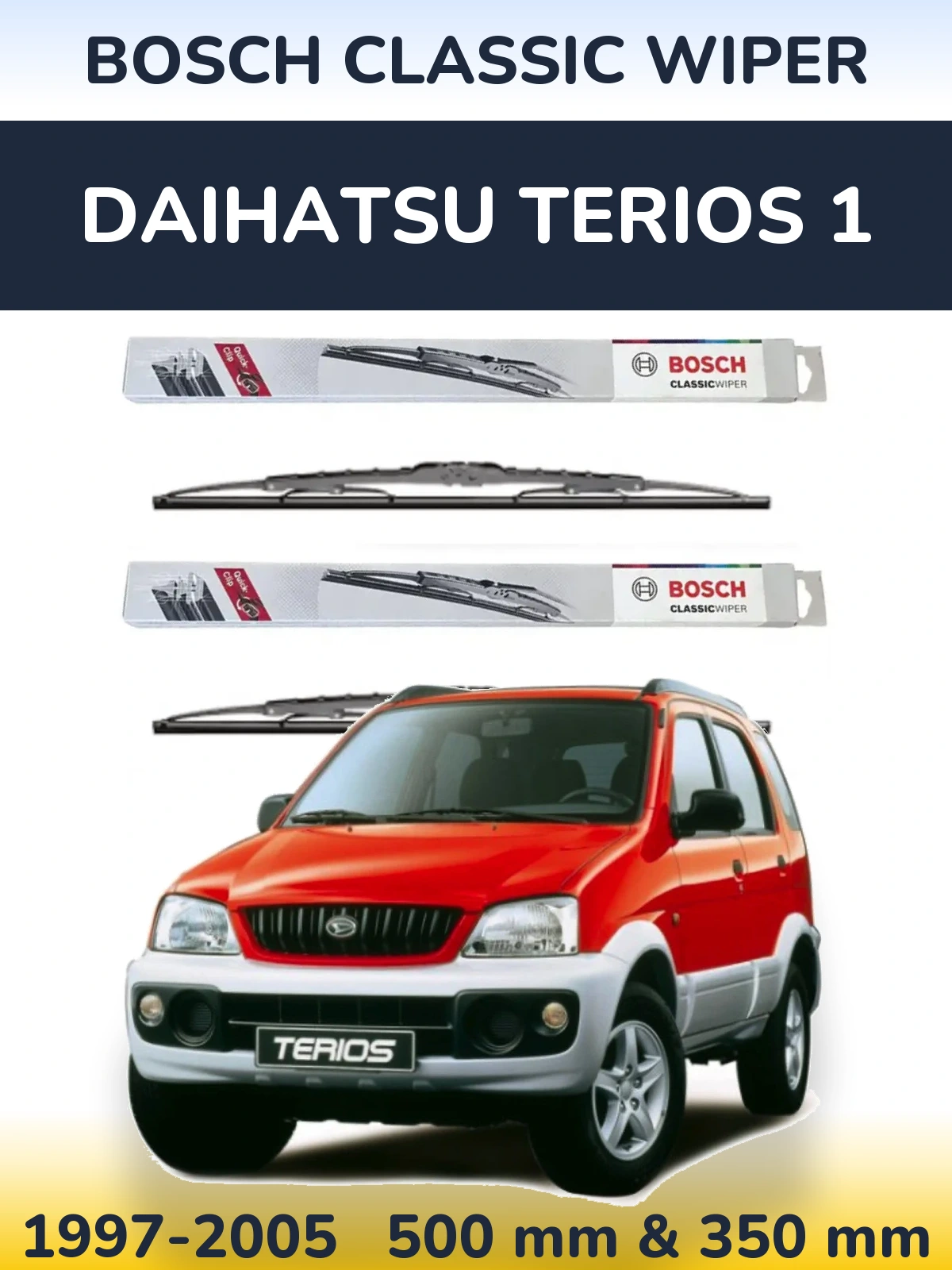 Ștergătoare BOSCH Classic Wiper pentru Daihatsu Terios 1