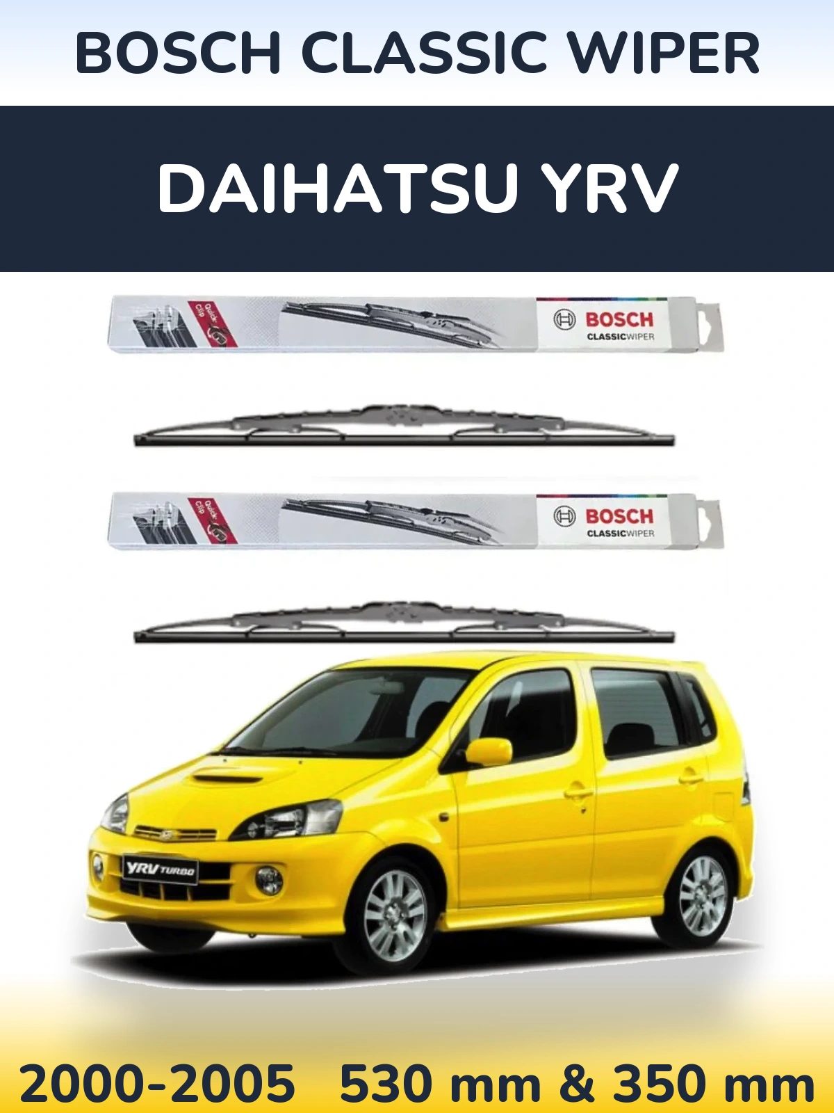 Ștergătoare BOSCH Classic Wiper pentru Daihatsu YRV