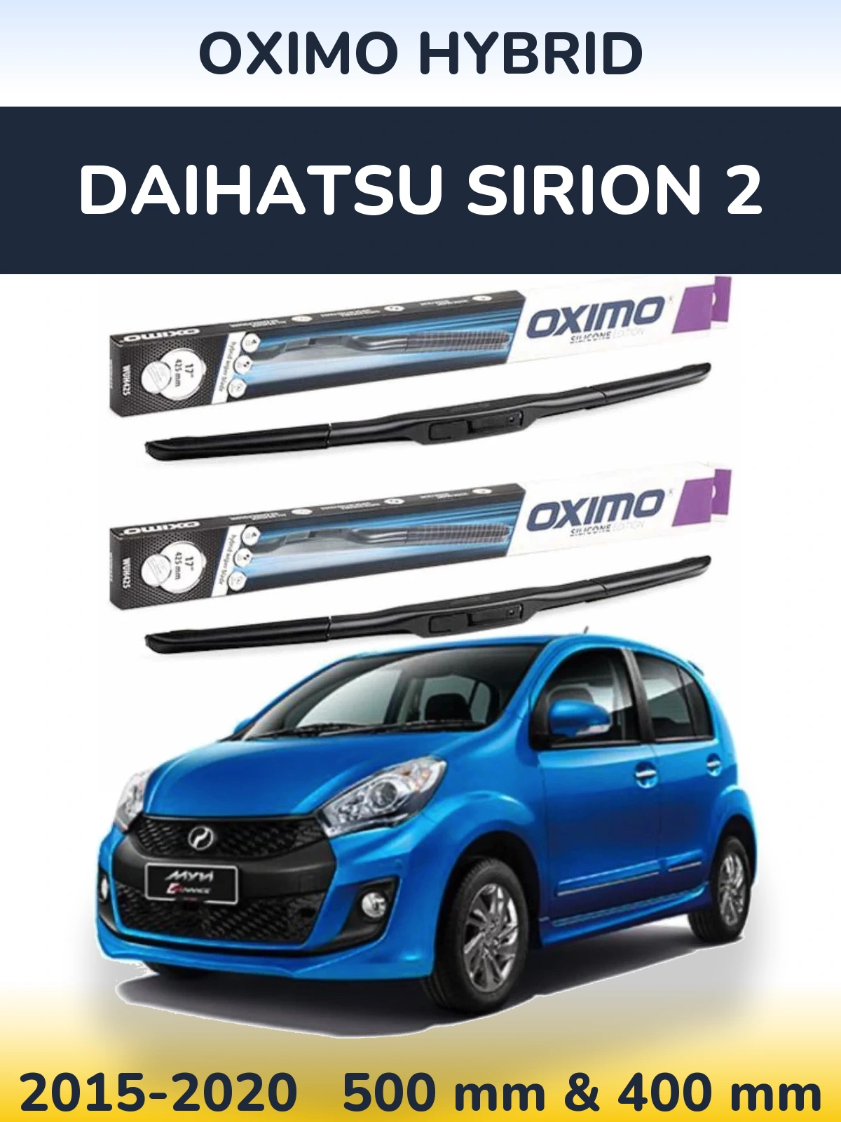 Ștergătoare Oximo Hybrid pentru Daihatsu SIrion 2