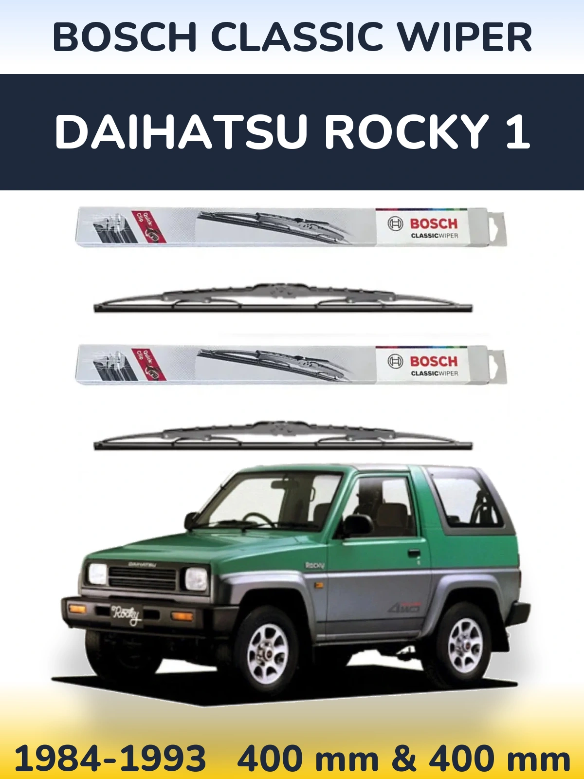 Ștergătoare BOSCH Classic Wiper pentru Daihatsu Rocky 1