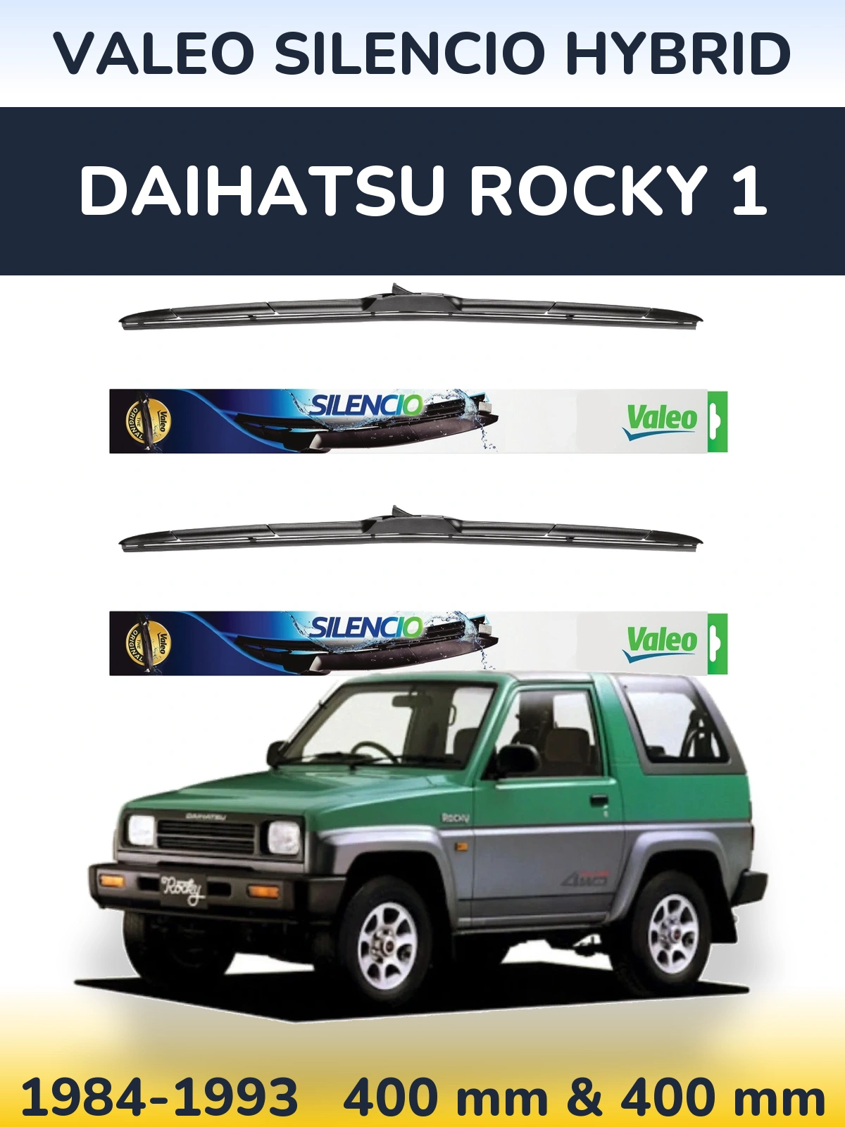 Ștergătoare Valeo Silencio Hybrid pentru Daihatsu Rocky 1