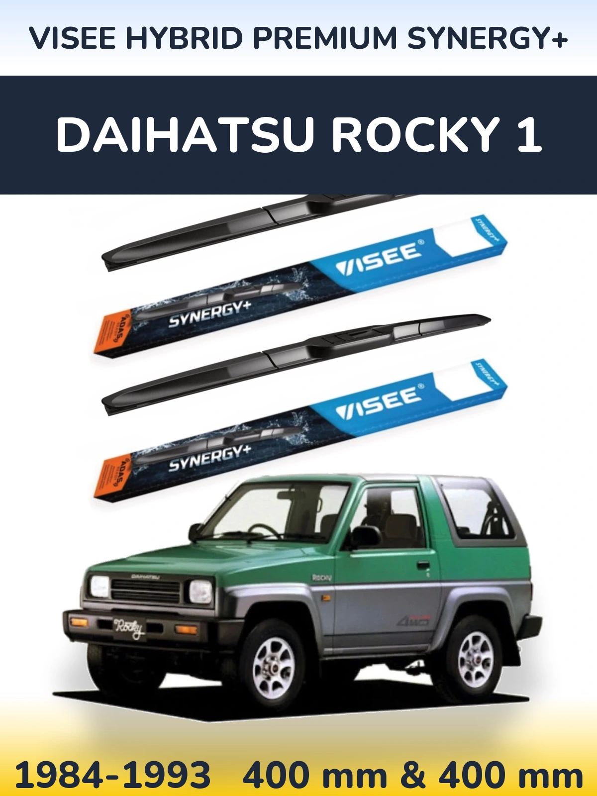 Ștergătoare VISEE HYBRID PREMIUM SYNERGY+ pentru Daihatsu Rocky 1