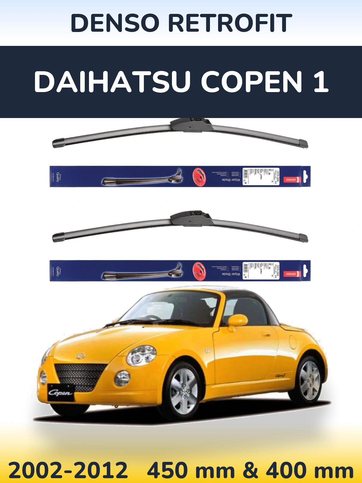 Ștergătoare Denso Retrofit pentru Daihatsu Copen 1