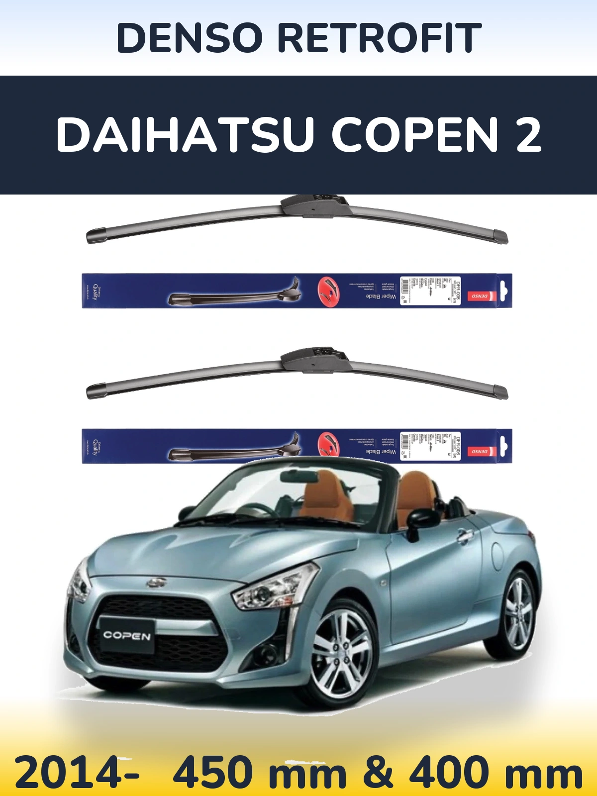 Ștergătoare Denso Retrofit pentru Daihatsu Copen 2