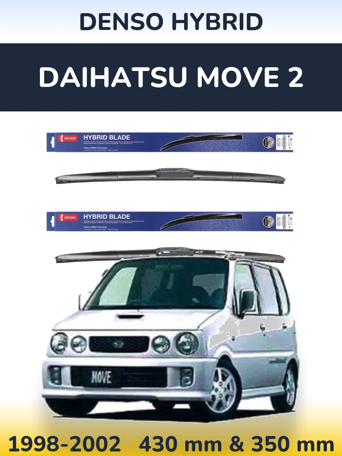 Ștergătoare Denso Hybrid pentru Daihatsu Move 2