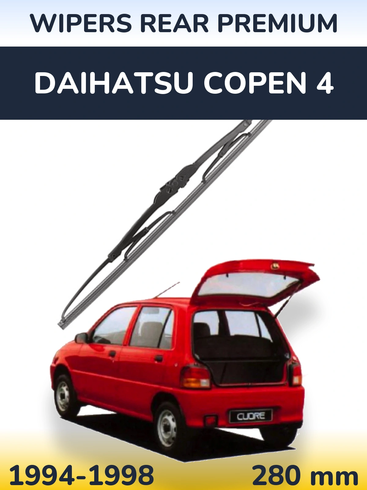 Ștergătoare WIPERS REAR PREMIUM pentru Daihatsu Copen 4