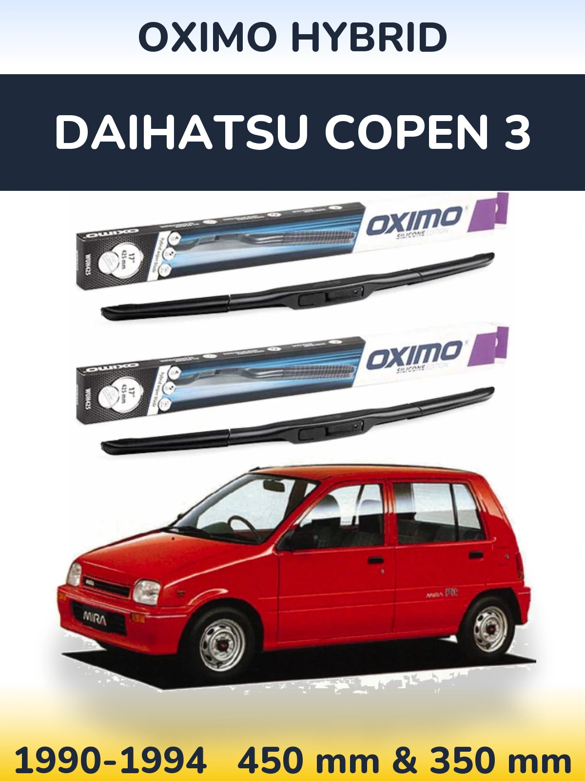 Ștergătoare Oximo Hybrid pentru Daihatsu Copen 3