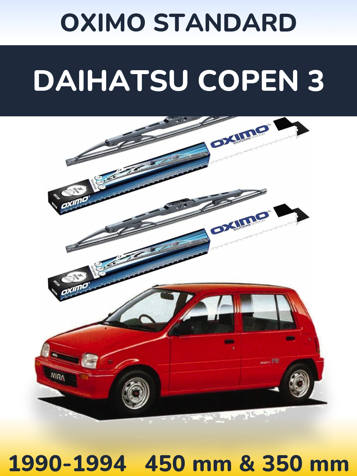 Ștergătoare Oximo Standard pentru Daihatsu Copen 3