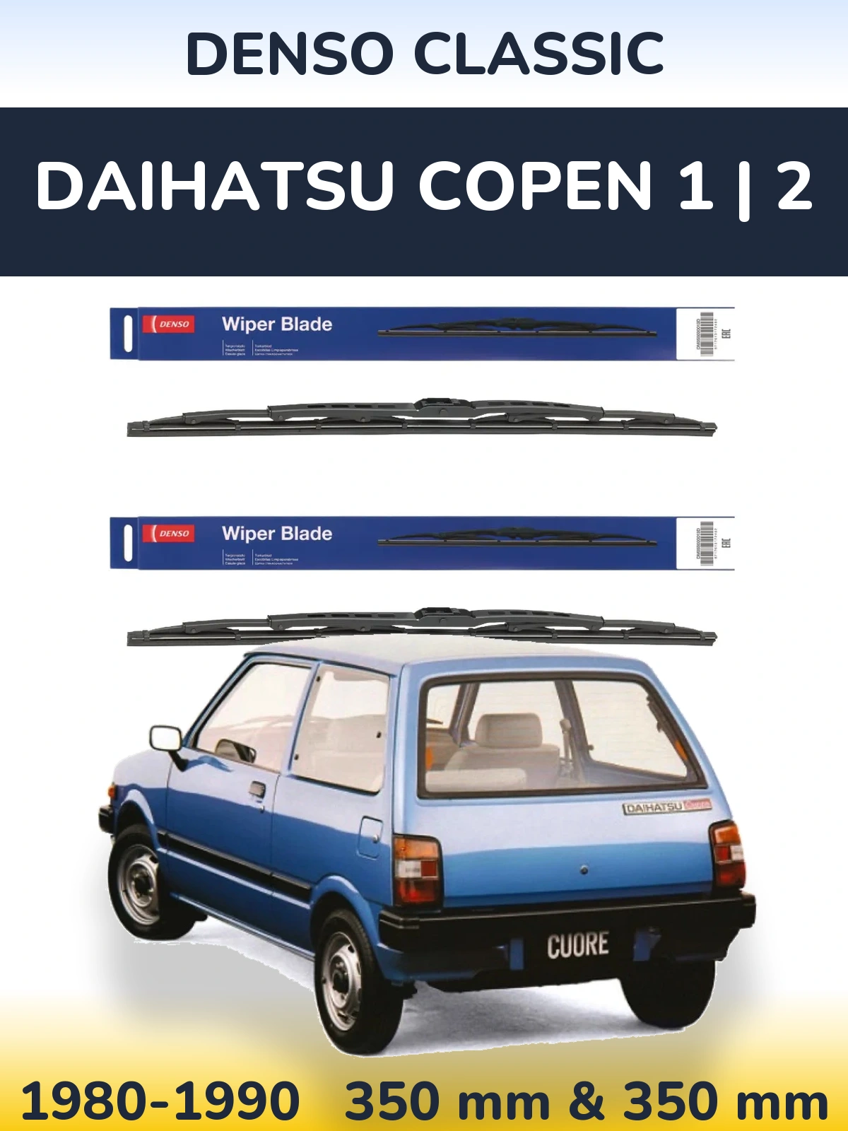 Ștergătoare Denso Classic pentru Daihatsu Copen 1 | 2