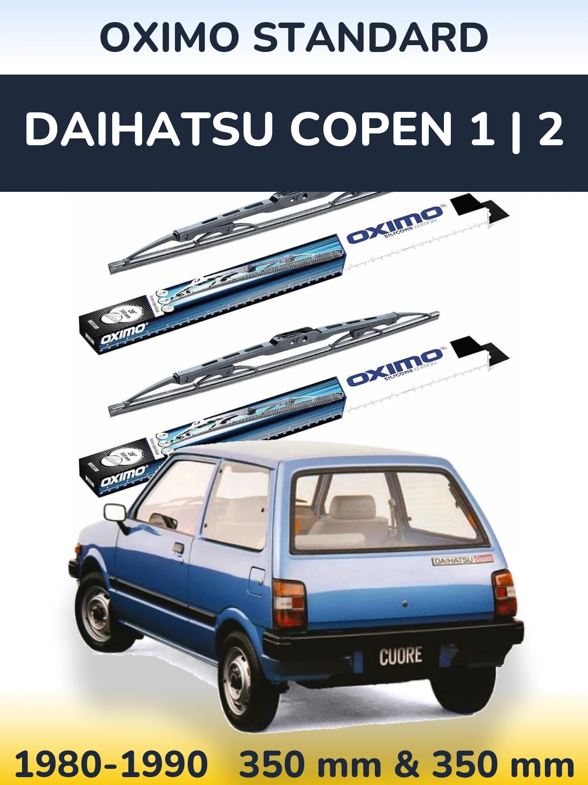 Ștergătoare Oximo Standard pentru Daihatsu Copen 1 | 2