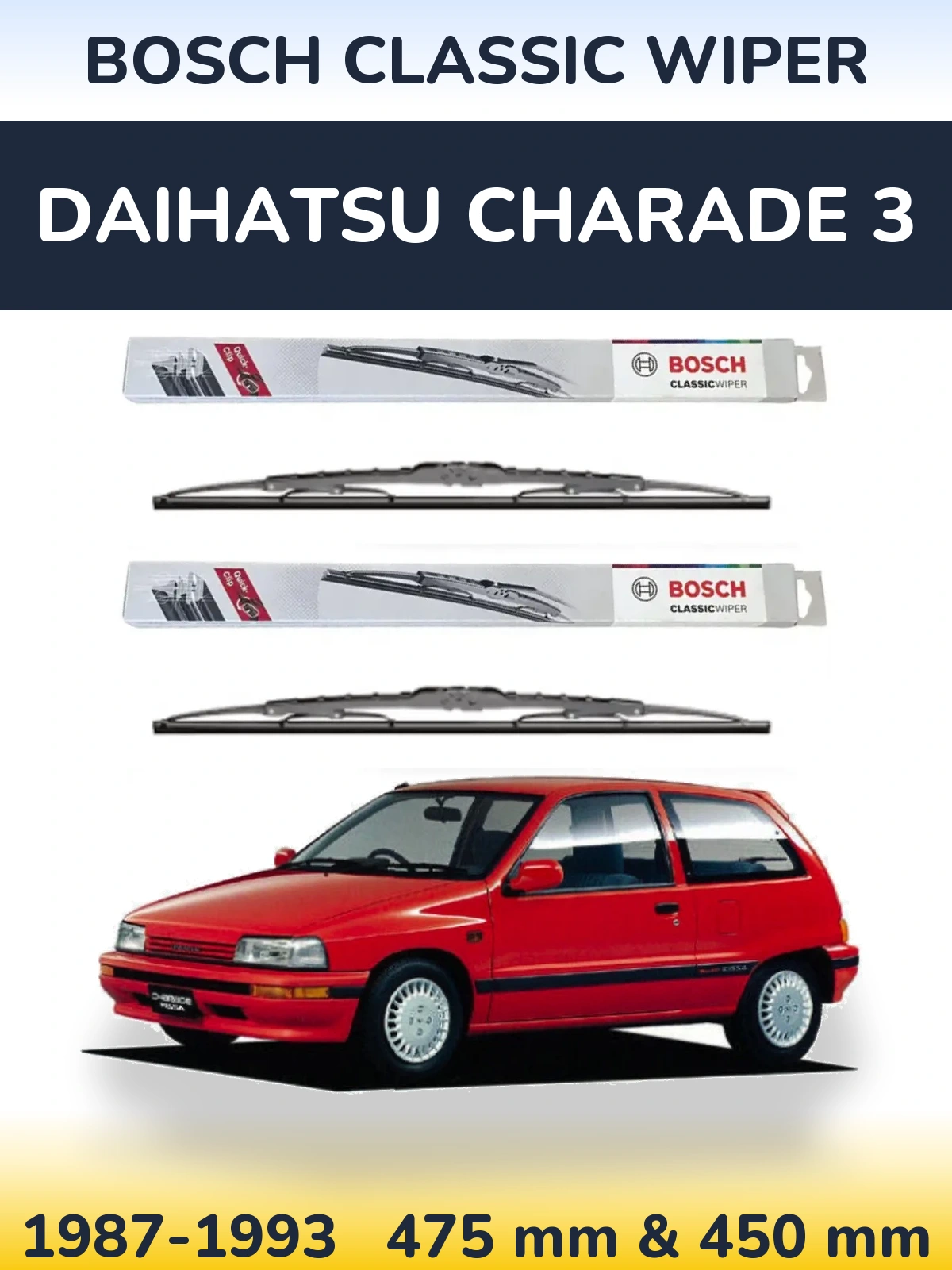 Ștergătoare BOSCH Classic Wiper pentru Daihatsu Charade 3