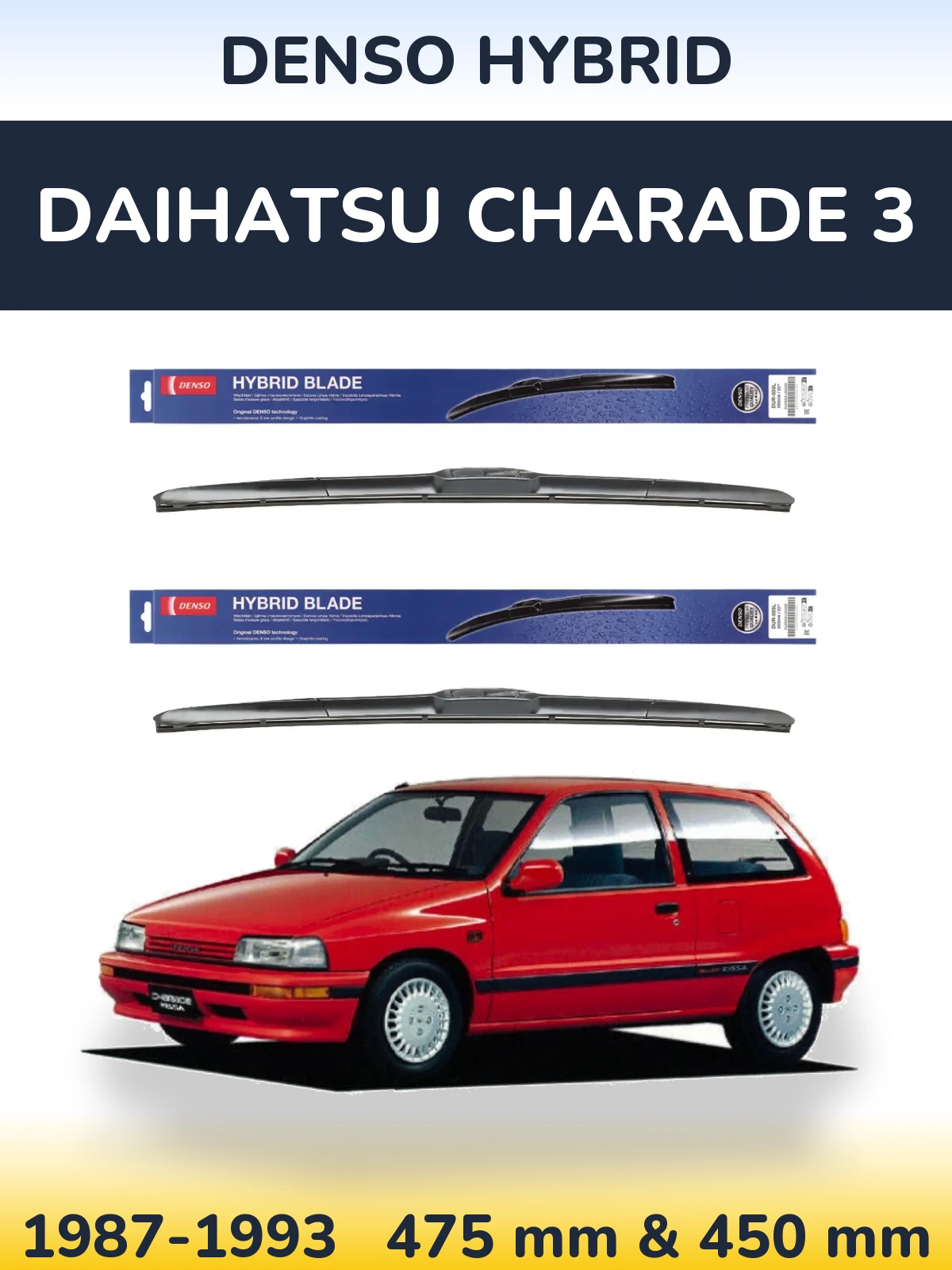 Ștergătoare Denso Hybrid pentru Daihatsu Charade 3