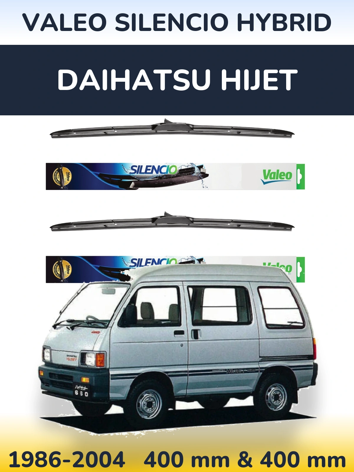 Ștergătoare Valeo Silencio Hybrid pentru Daihatsu HiJet