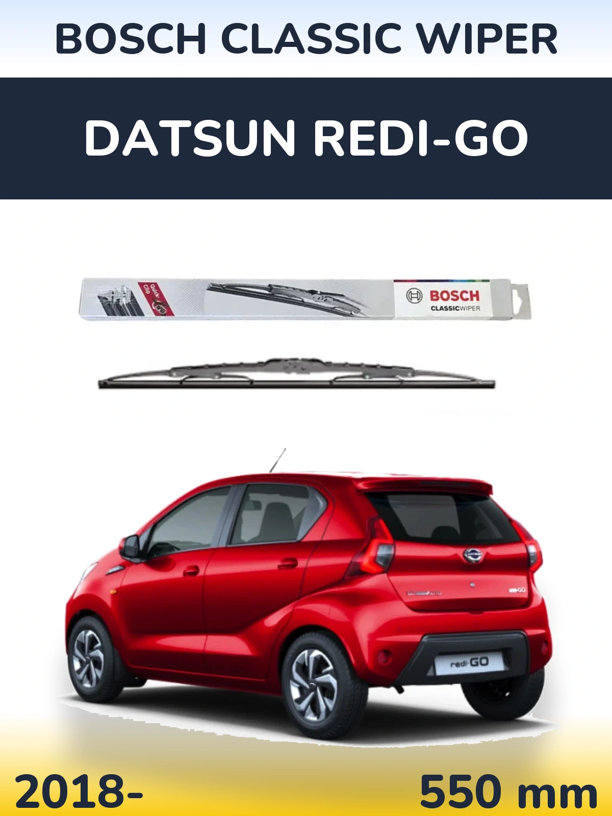 Ștergătoare BOSCH Classic Wiper pentru Datsun Redi-Go