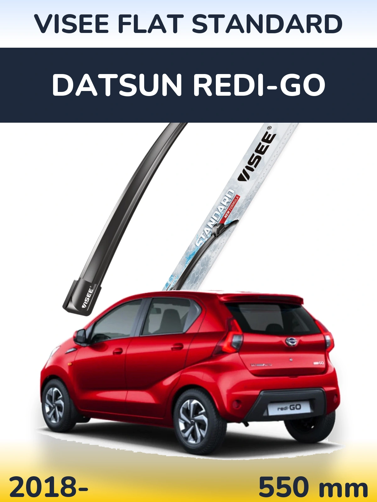 Ștergătoare VISEE FLAT STANDARD pentru Datsun Redi-Go
