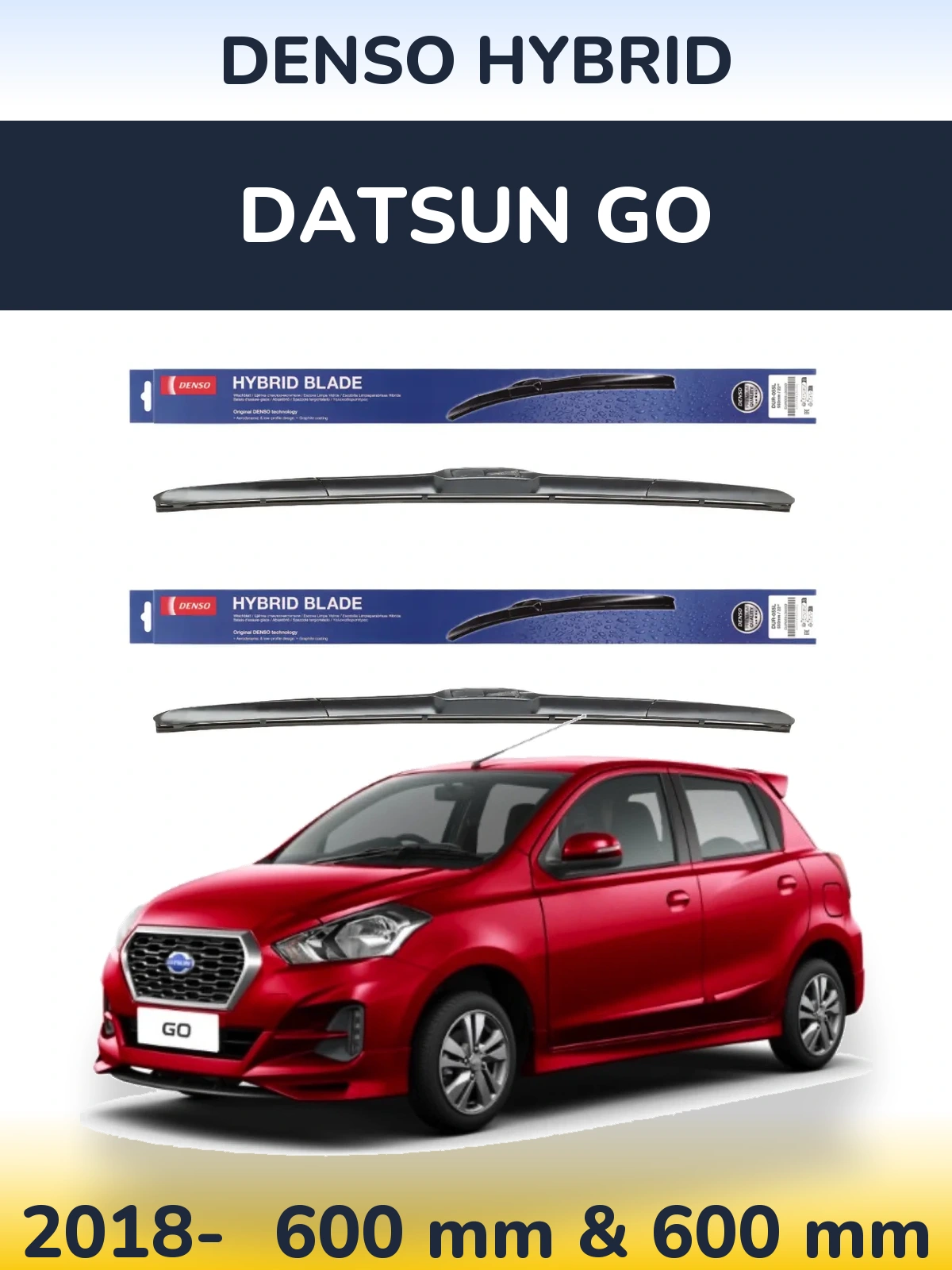 Ștergătoare Denso Hybrid pentru Datsun Go