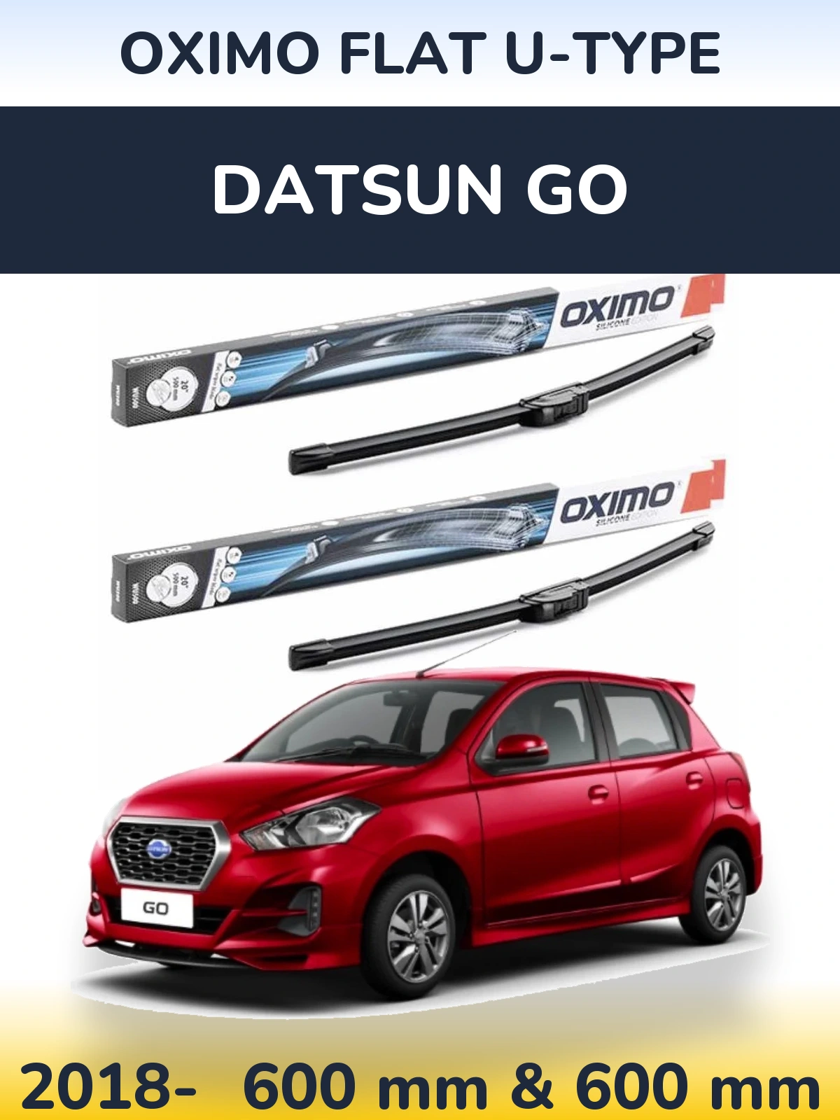 Ștergătoare Oximo Flat U-type pentru Datsun Go
