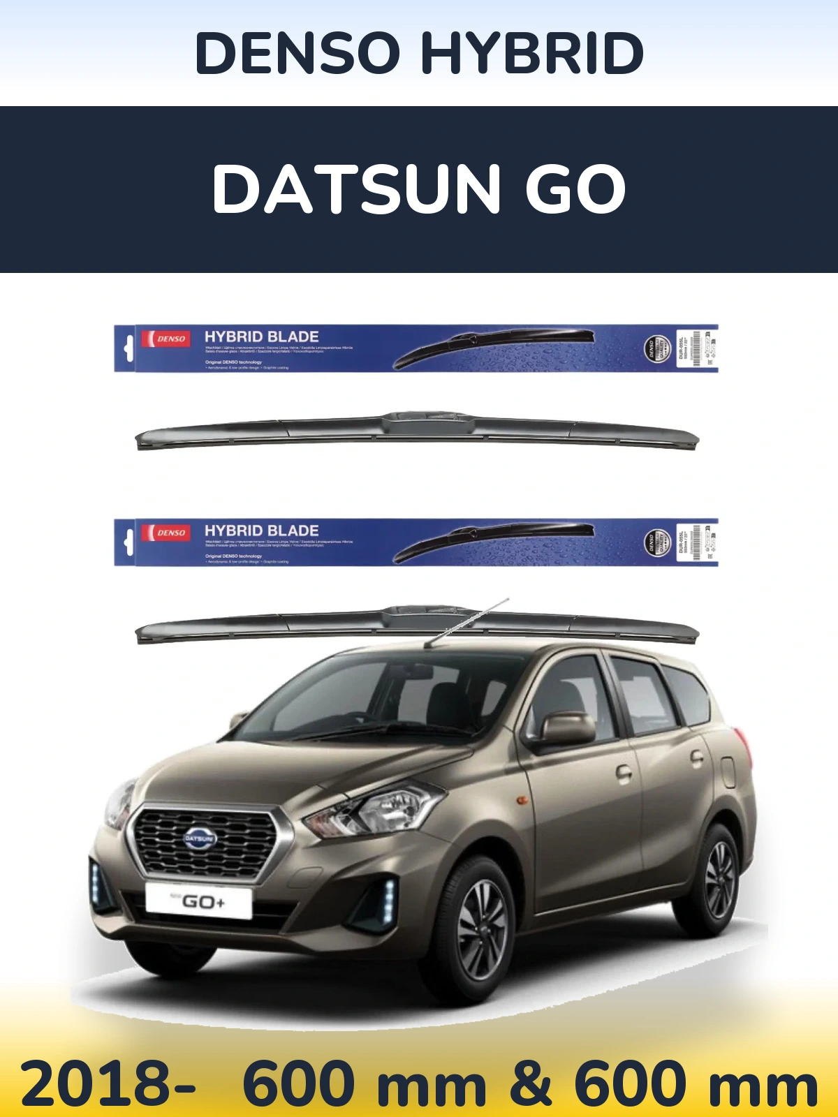 Ștergătoare Denso Hybrid pentru Datsun Go