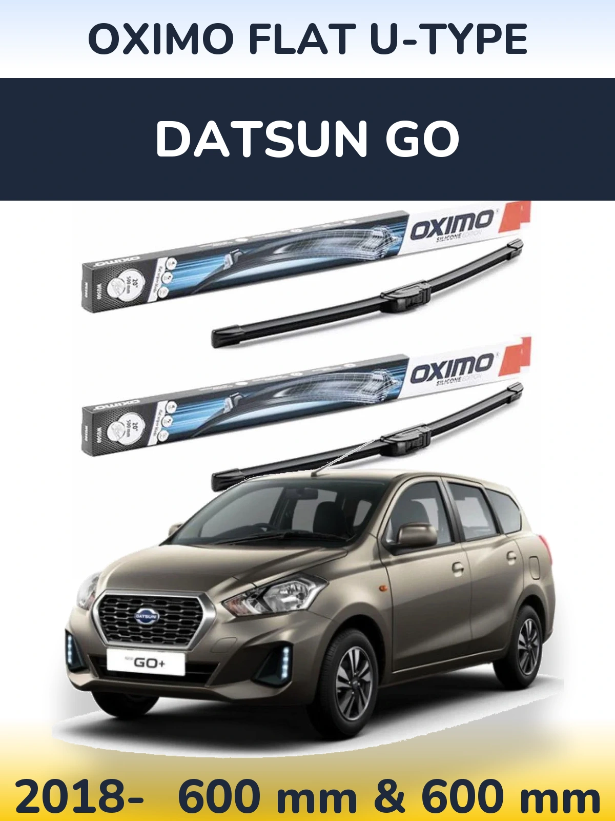 Ștergătoare Oximo Flat U-type pentru Datsun Go