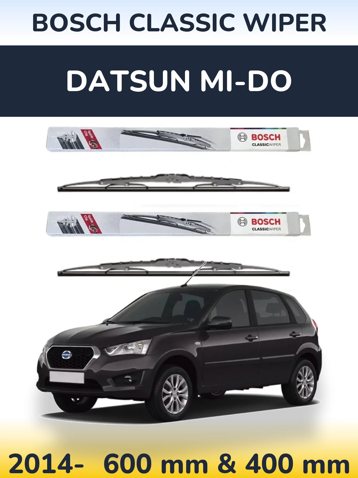 Ștergătoare BOSCH Classic Wiper pentru Datsun mi-DO