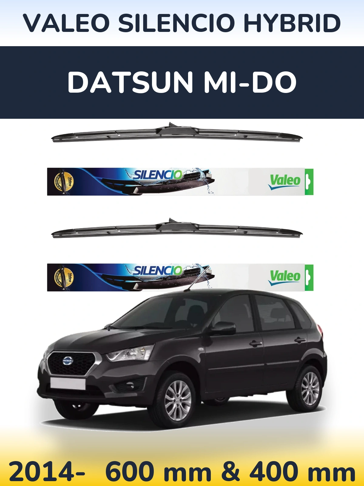 Ștergătoare Valeo Silencio Hybrid pentru Datsun mi-DO