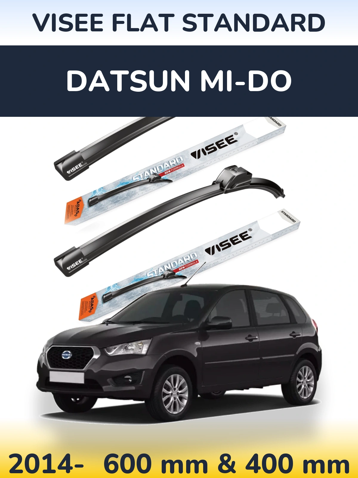 Ștergătoare VISEE FLAT STANDARD pentru Datsun mi-DO