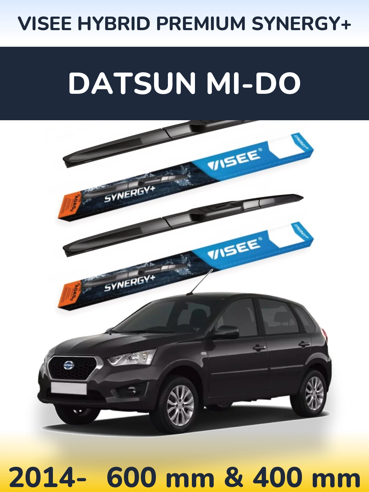 Ștergătoare VISEE HYBRID PREMIUM SYNERGY+ pentru Datsun mi-DO