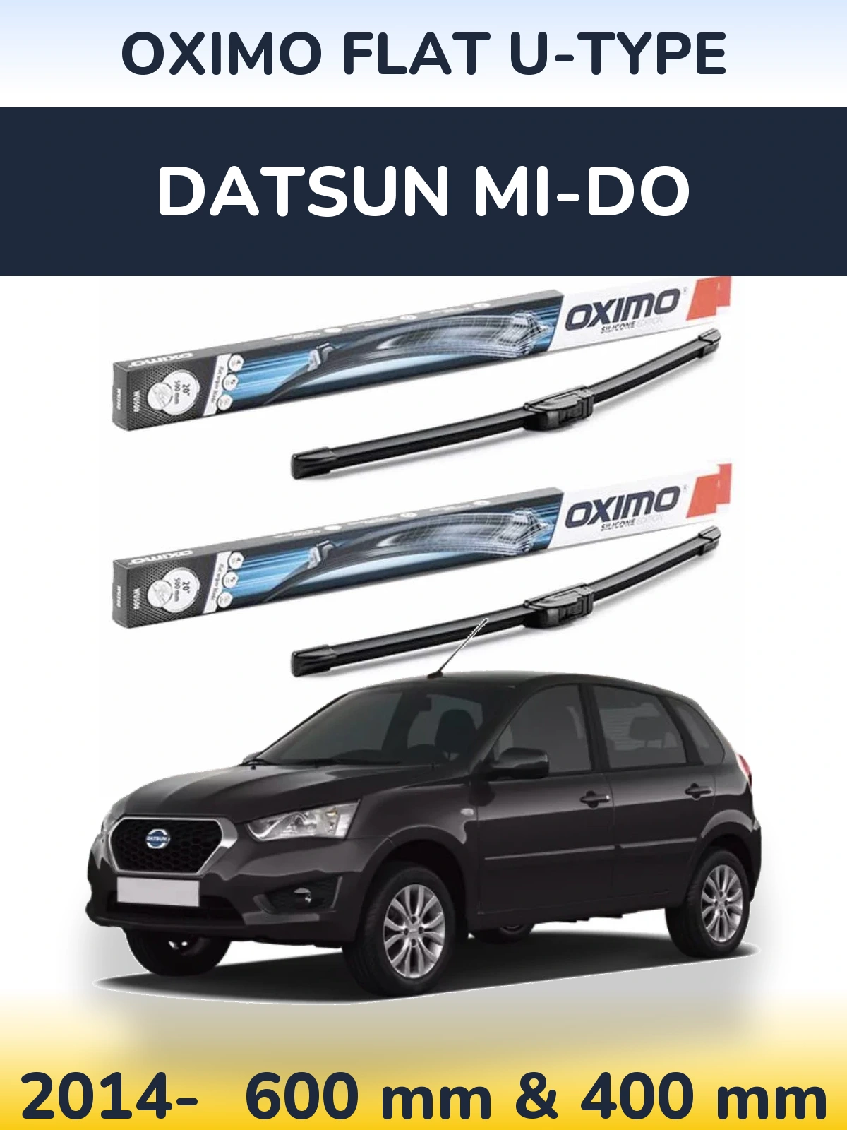 Ștergătoare Oximo Flat U-type pentru Datsun mi-DO