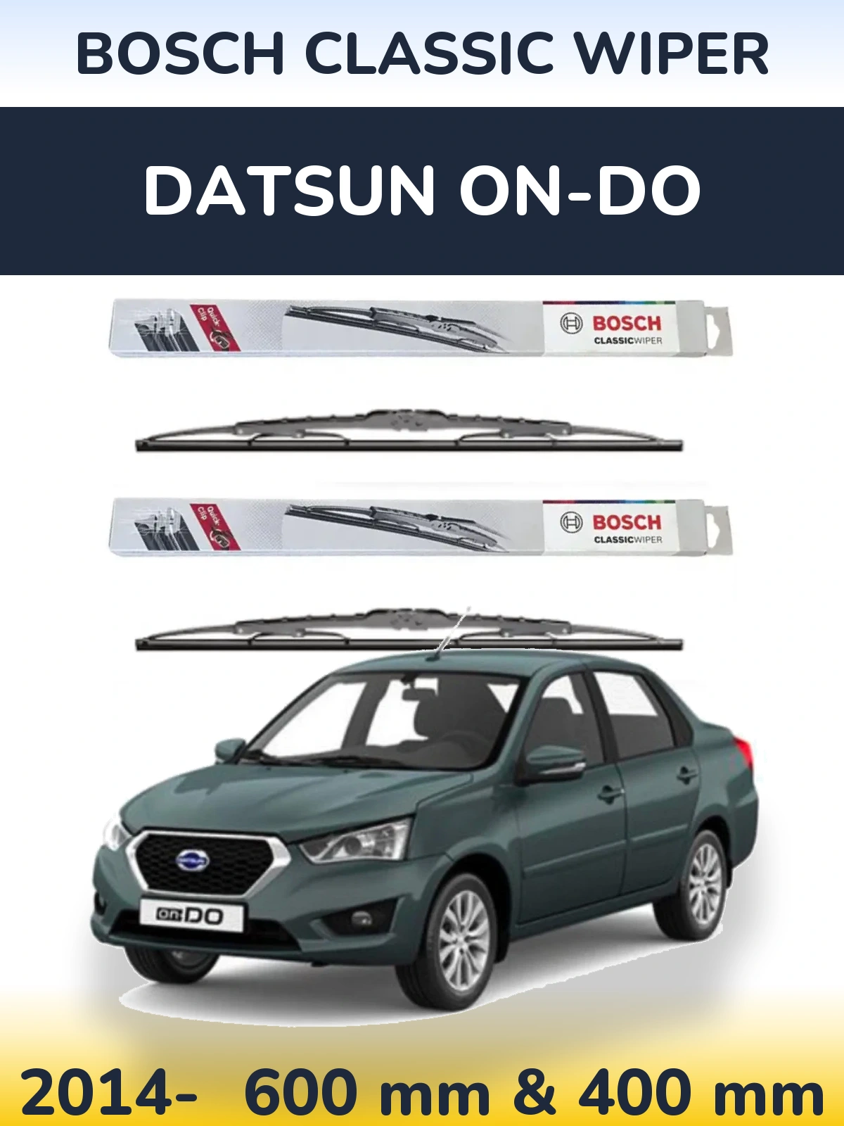 Ștergătoare BOSCH Classic Wiper pentru Datsun on-DO