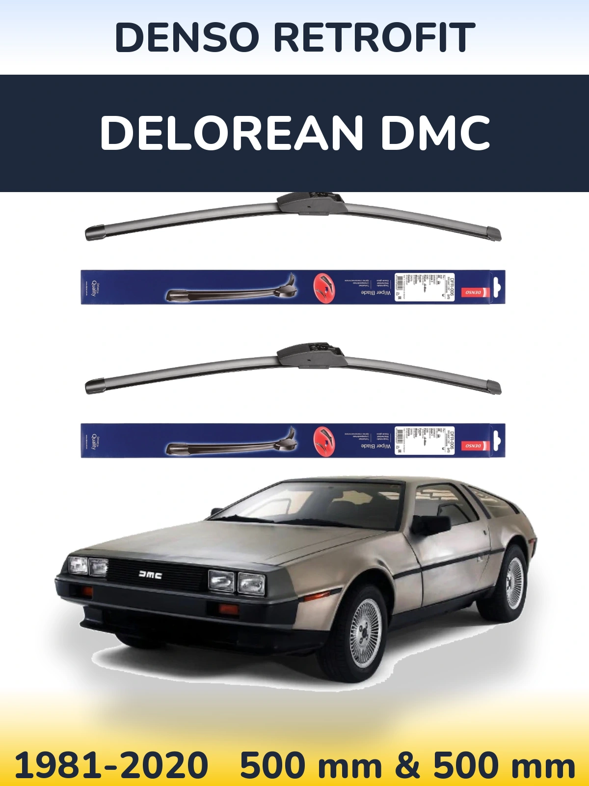 Ștergătoare Denso Retrofit pentru DeLorean DMC