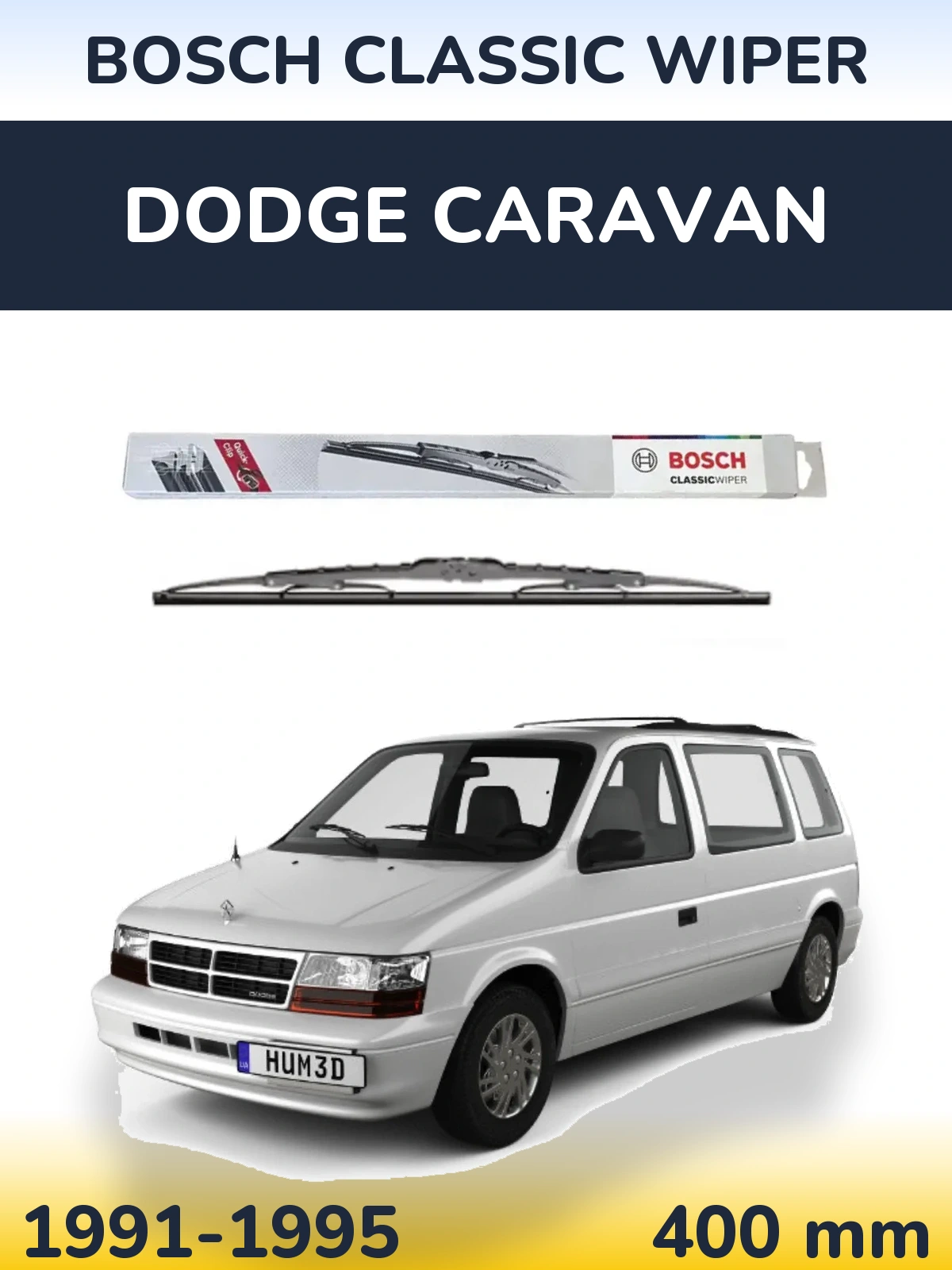 Ștergătoare BOSCH Classic Wiper pentru Dodge Caravan