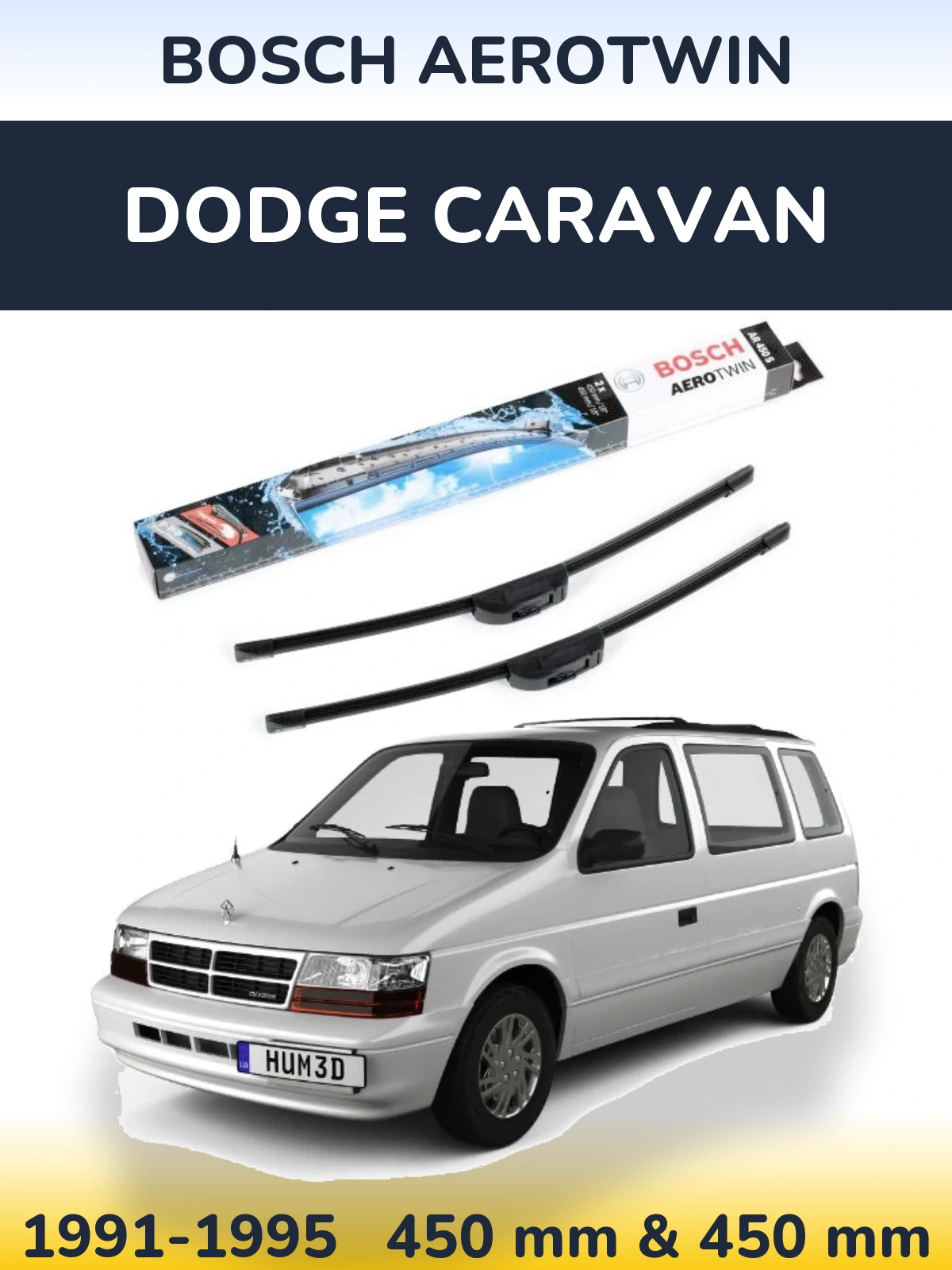 Ștergătoare BOSCH AeroTwin pentru Dodge Caravan