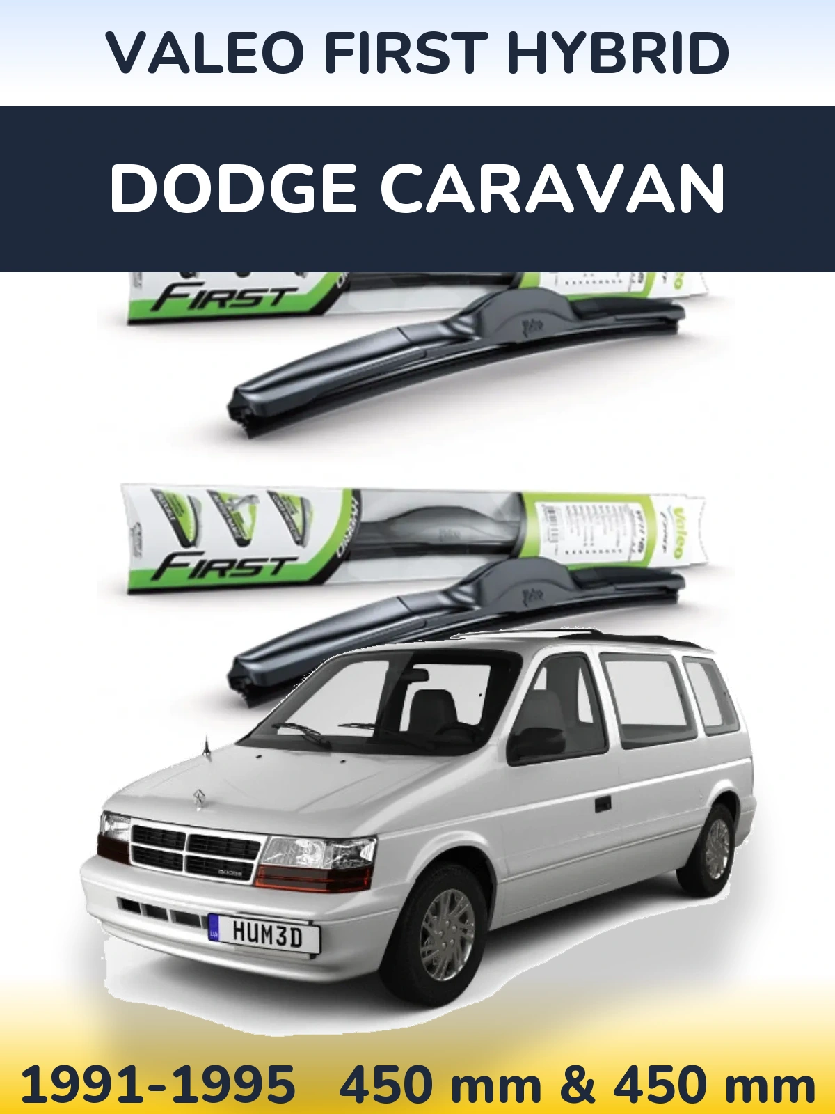 Ștergătoare Valeo First Hybrid pentru Dodge Caravan