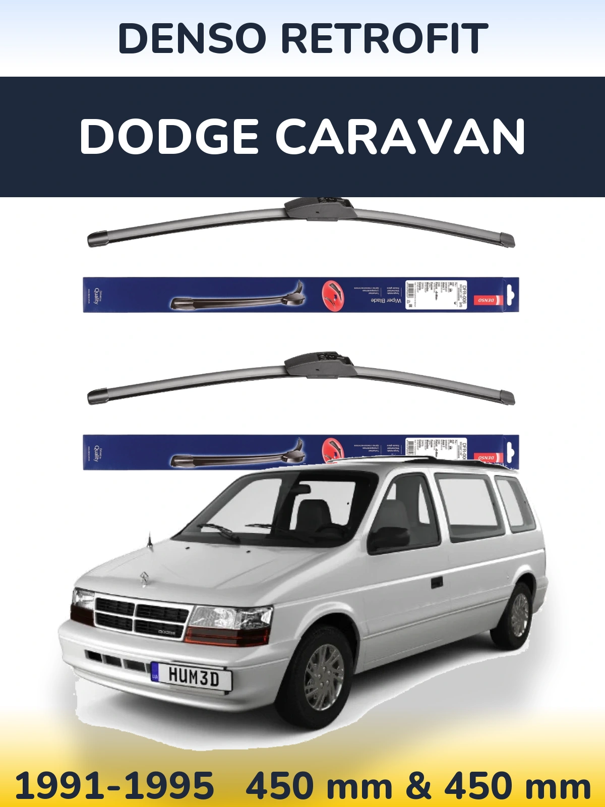 Ștergătoare Denso Retrofit pentru Dodge Caravan