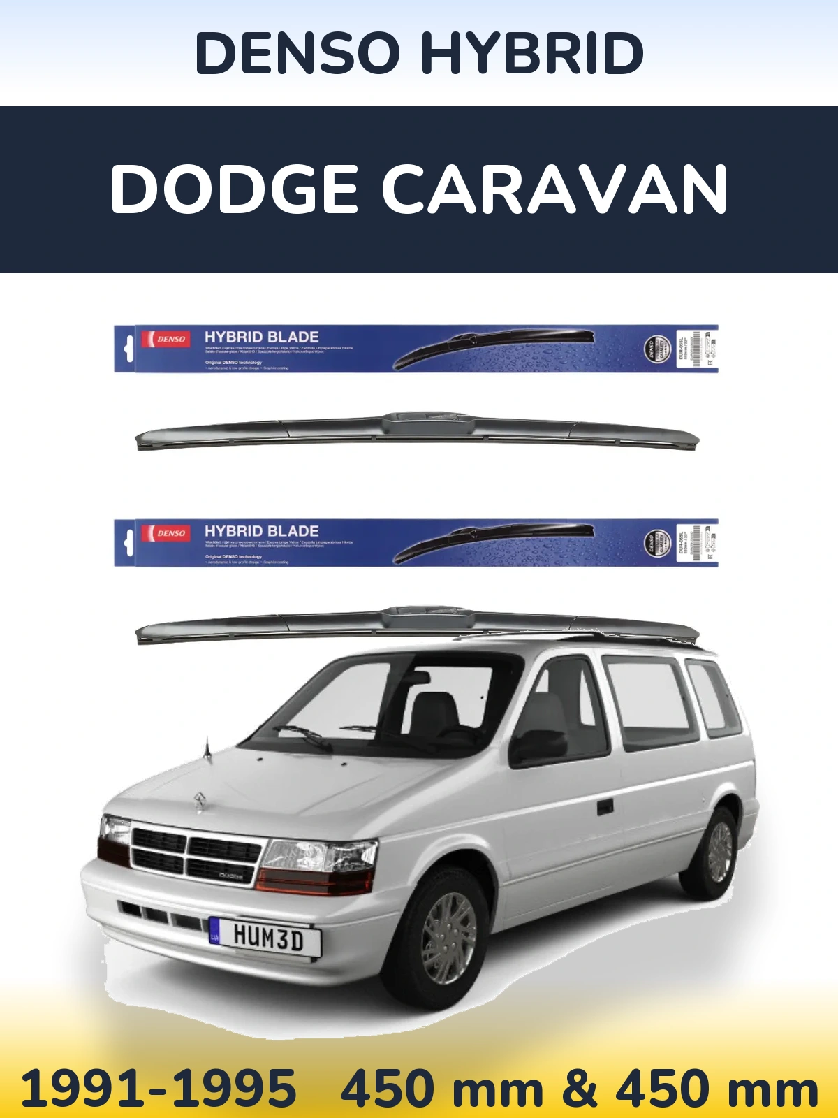 Ștergătoare Denso Hybrid pentru Dodge Caravan