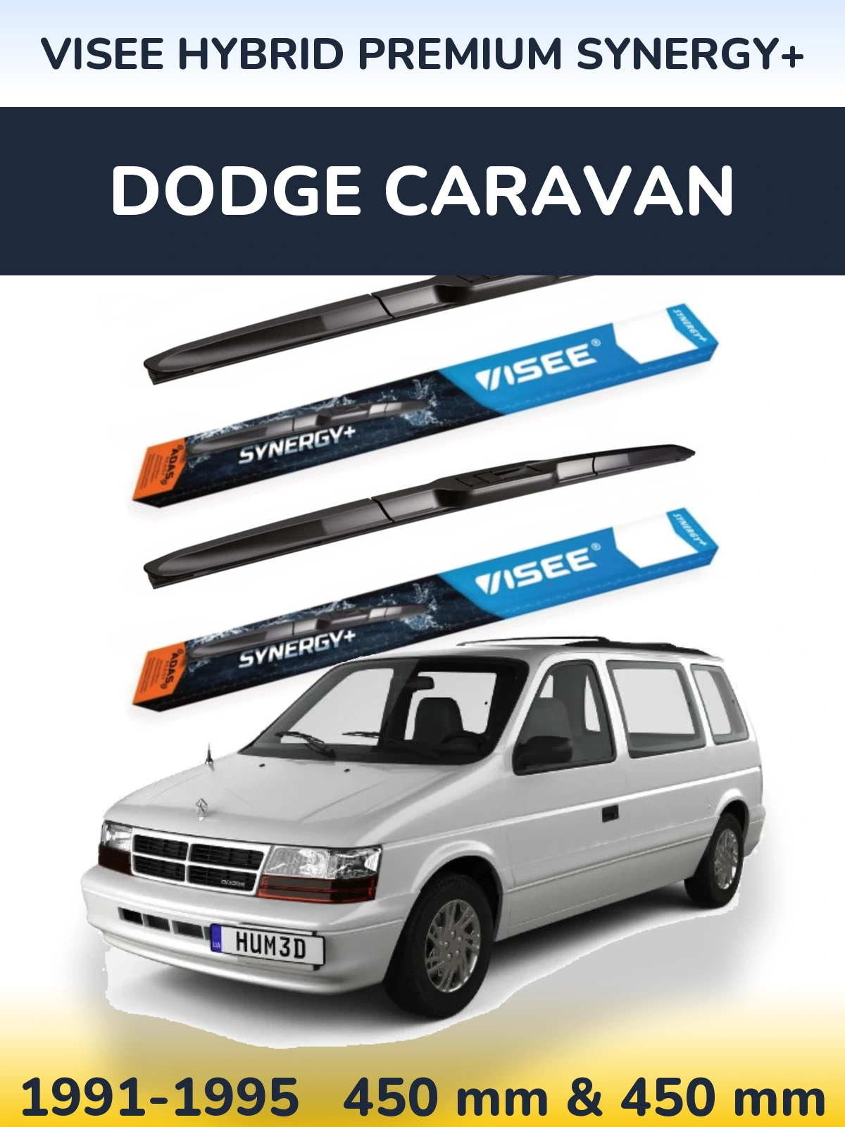 Ștergătoare VISEE HYBRID PREMIUM SYNERGY+ pentru Dodge Caravan