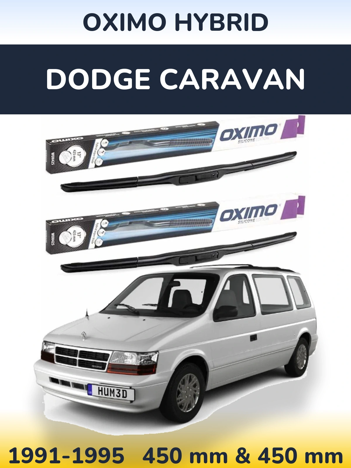 Ștergătoare Oximo Hybrid pentru Dodge Caravan