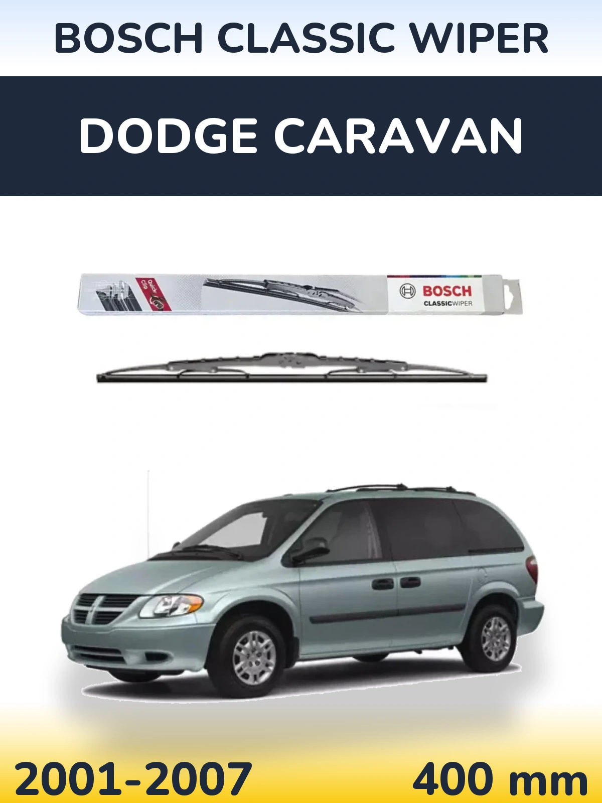Ștergătoare BOSCH Classic Wiper pentru Dodge Caravan
