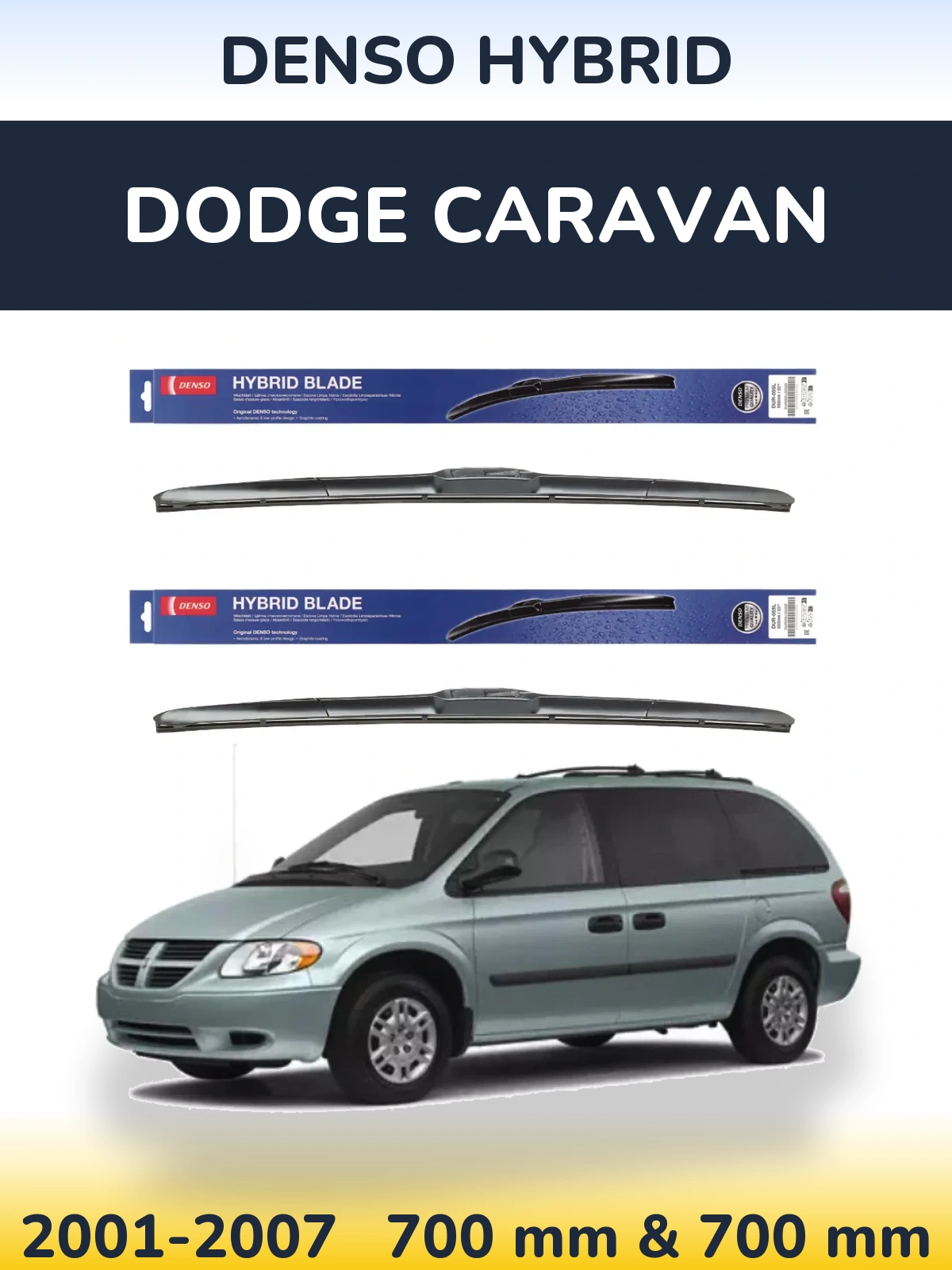Ștergătoare Denso Hybrid pentru Dodge Caravan
