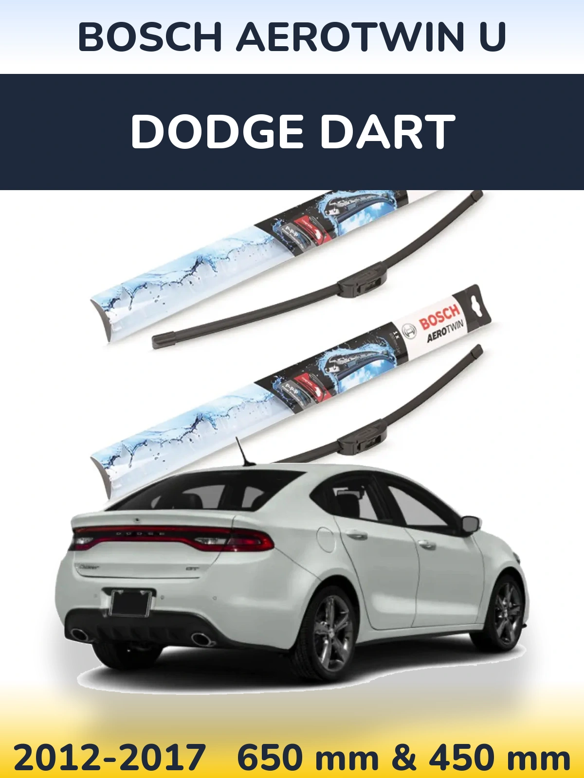 Ștergătoare BOSCH AeroTwin U pentru Dodge Dart