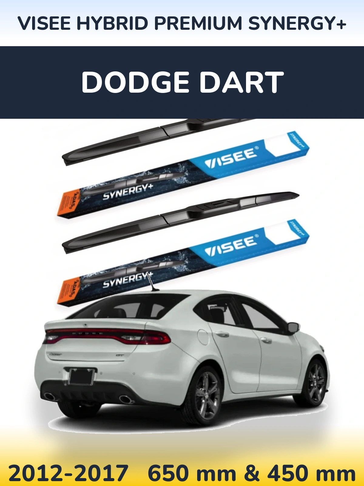 Ștergătoare VISEE HYBRID PREMIUM SYNERGY+ pentru Dodge Dart