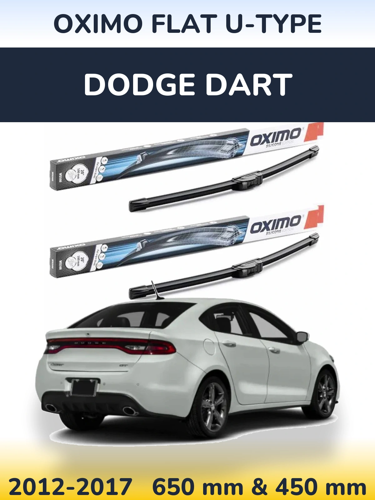 Ștergătoare Oximo Flat U-type pentru Dodge Dart
