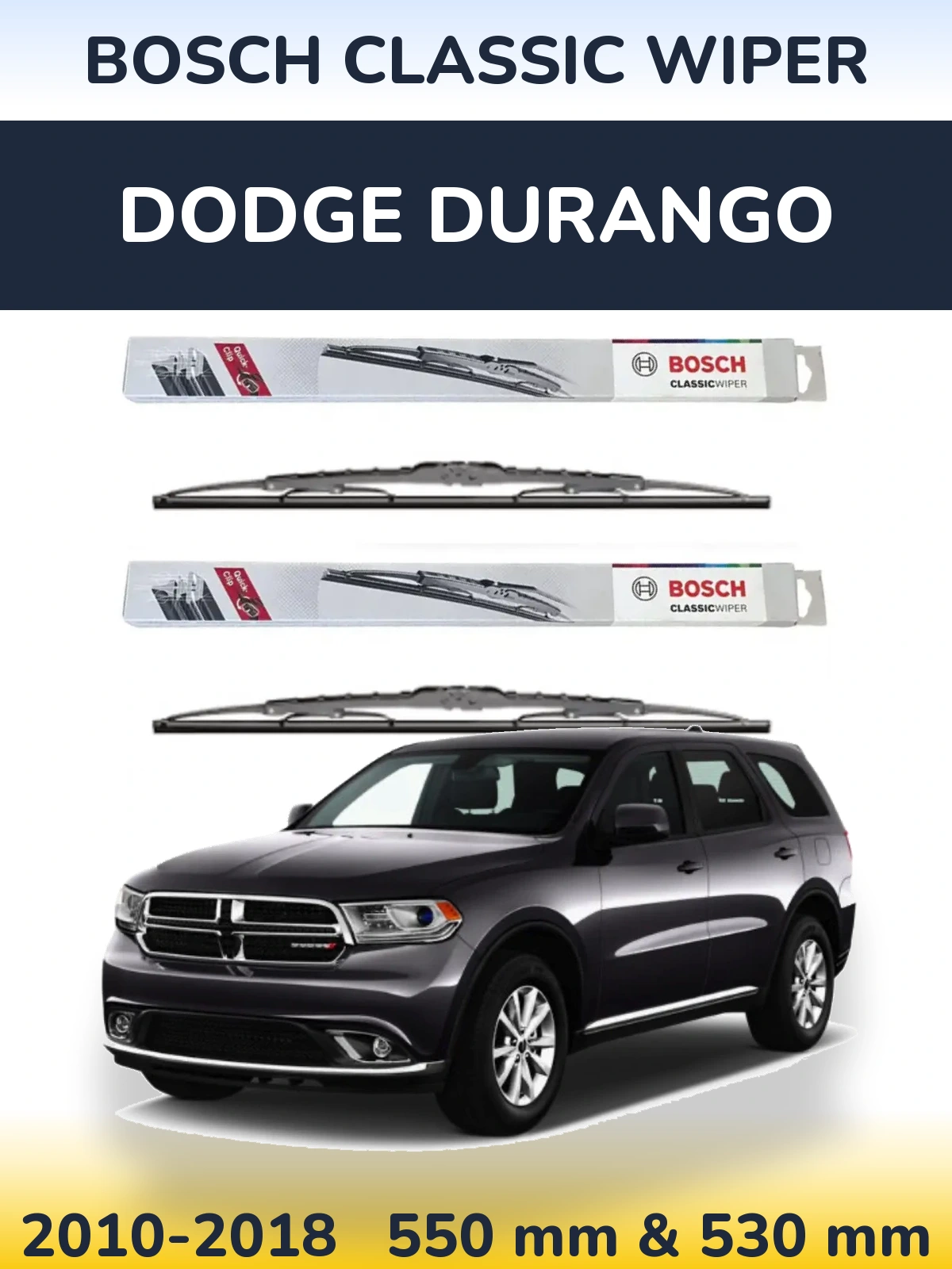 Ștergătoare BOSCH Classic Wiper pentru Dodge Durango