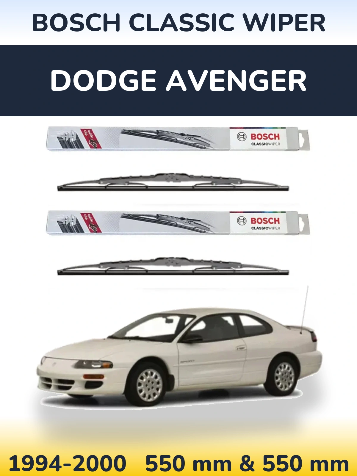 Ștergătoare BOSCH Classic Wiper pentru Dodge Avenger