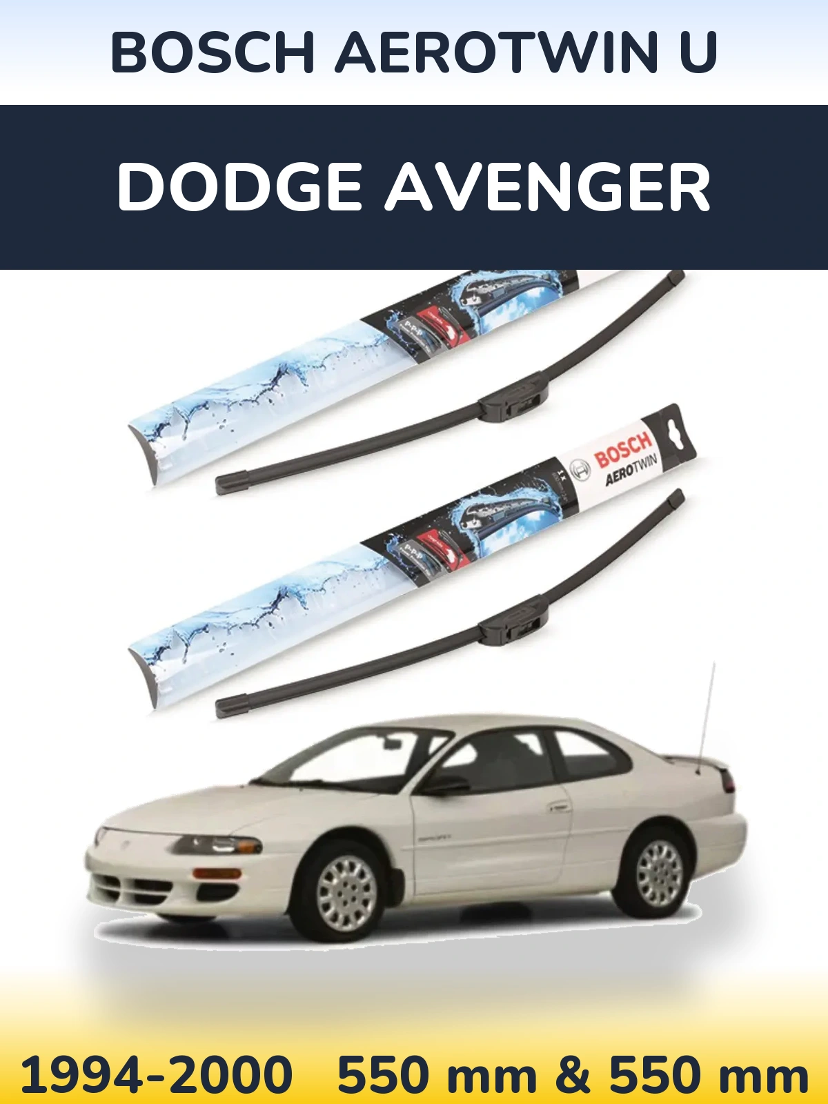 Ștergătoare BOSCH AeroTwin U pentru Dodge Avenger