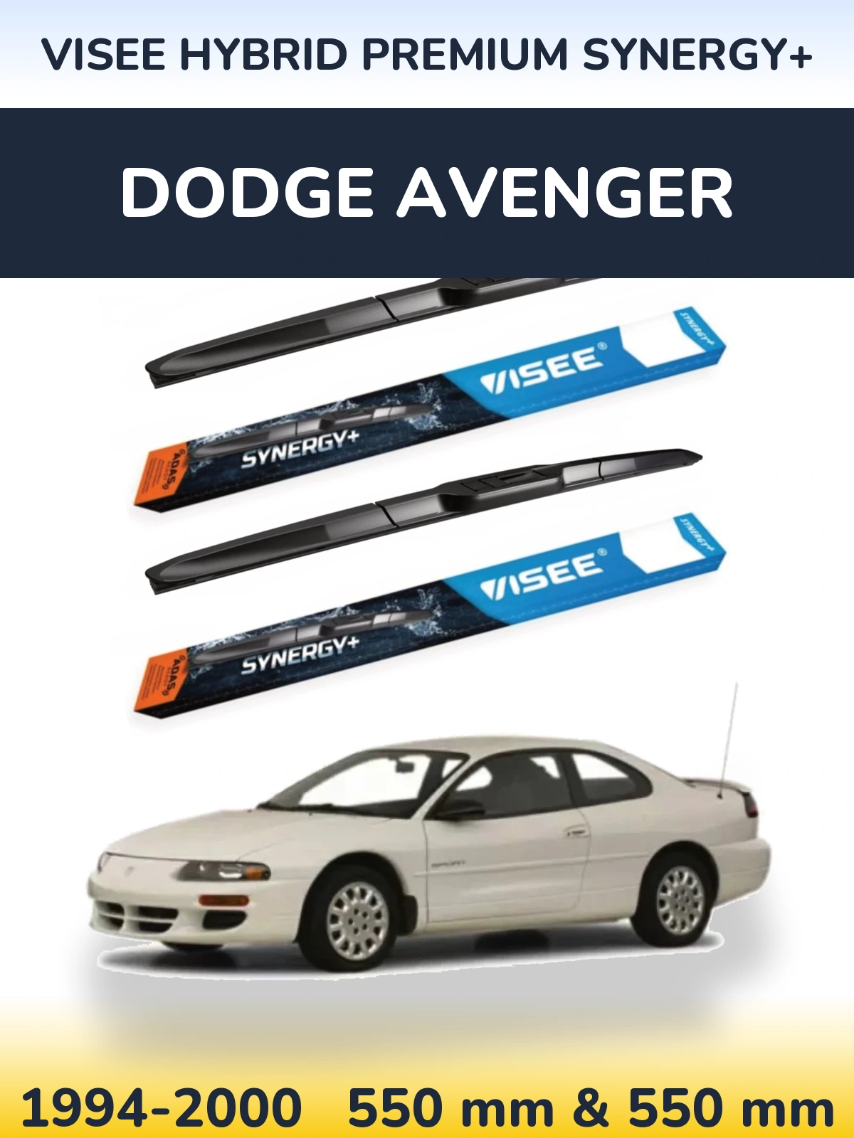 Ștergătoare VISEE HYBRID PREMIUM SYNERGY+ pentru Dodge Avenger
