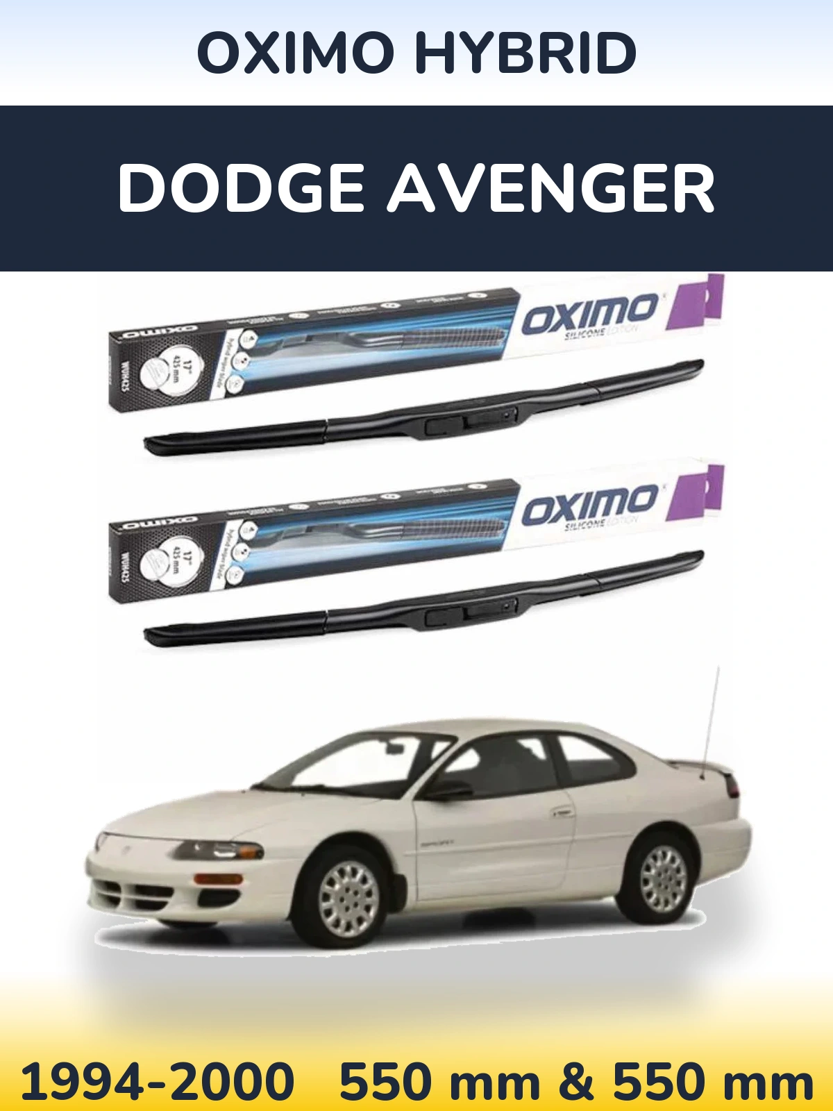 Ștergătoare Oximo Hybrid pentru Dodge Avenger